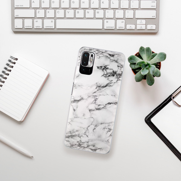 Silikonové pouzdro iSaprio - Xiaomi Redmi Note 10 5G / Xiaomi Poco M3 Pro 5G - White Marble 01