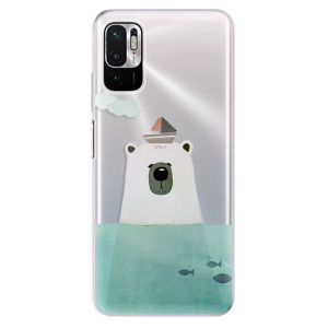 Silikonové pouzdro iSaprio - Xiaomi Redmi Note 10 5G / Xiaomi Poco M3 Pro 5G - Bear With Boat