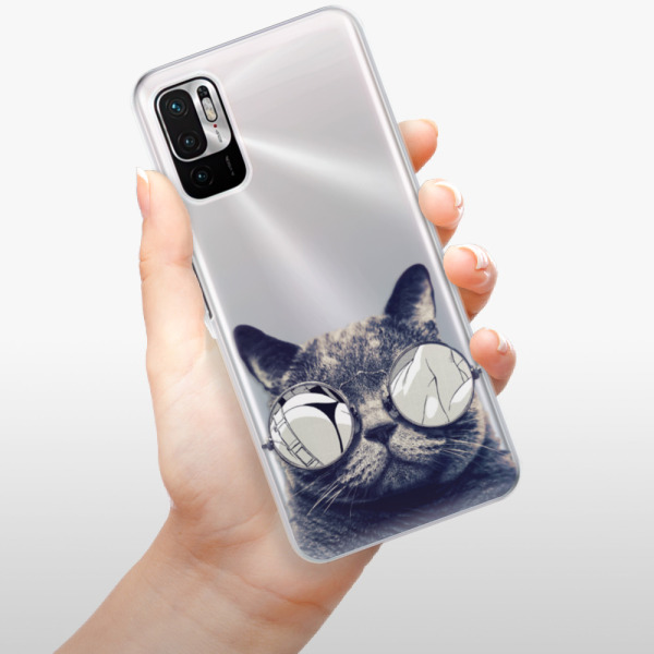 Silikonové pouzdro iSaprio - Xiaomi Redmi Note 10 5G / Xiaomi Poco M3 Pro 5G - Crazy Cat 01
