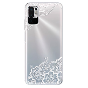 Silikonové pouzdro iSaprio - Xiaomi Redmi Note 10 5G / Xiaomi Poco M3 Pro 5G - White Lace 02