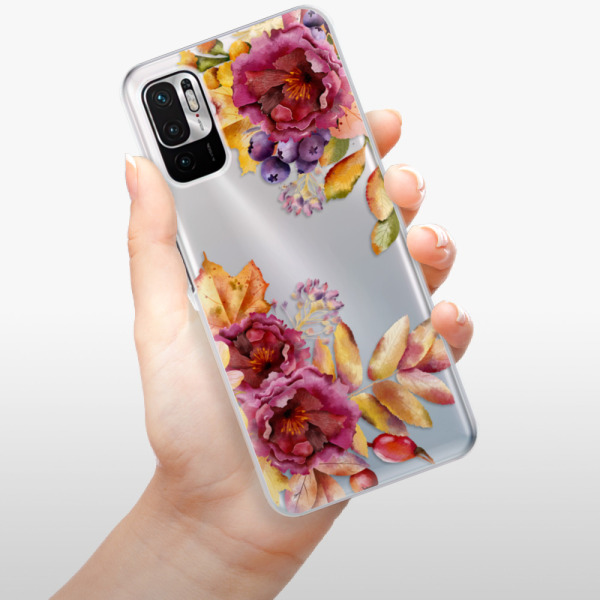 Silikonové pouzdro iSaprio - Xiaomi Redmi Note 10 5G / Xiaomi Poco M3 Pro 5G - Fall Flowers