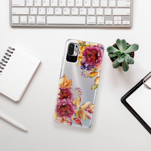 Silikonové pouzdro iSaprio - Xiaomi Redmi Note 10 5G / Xiaomi Poco M3 Pro 5G - Fall Flowers