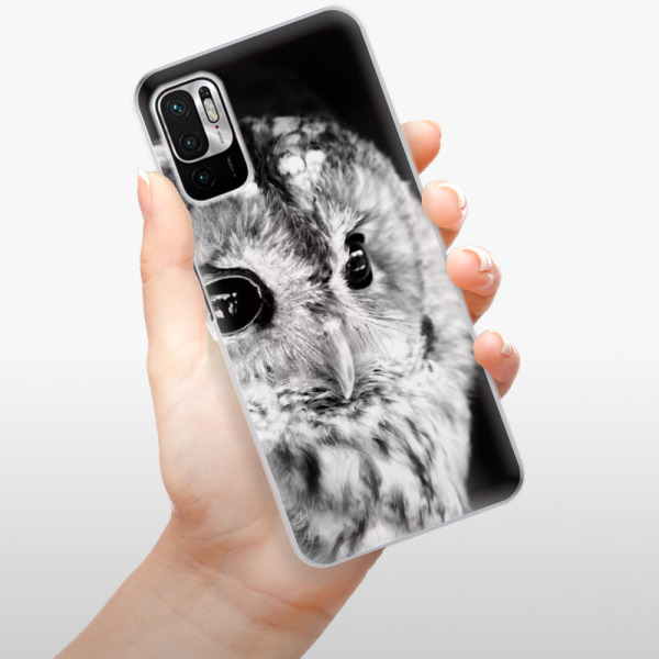 Silikonové pouzdro iSaprio - Xiaomi Redmi Note 10 5G / Xiaomi Poco M3 Pro 5G - BW Owl