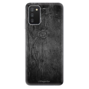 Silikonové odolné pouzdro iSaprio - Black Wood 13 na mobil Samsung Galaxy A03s