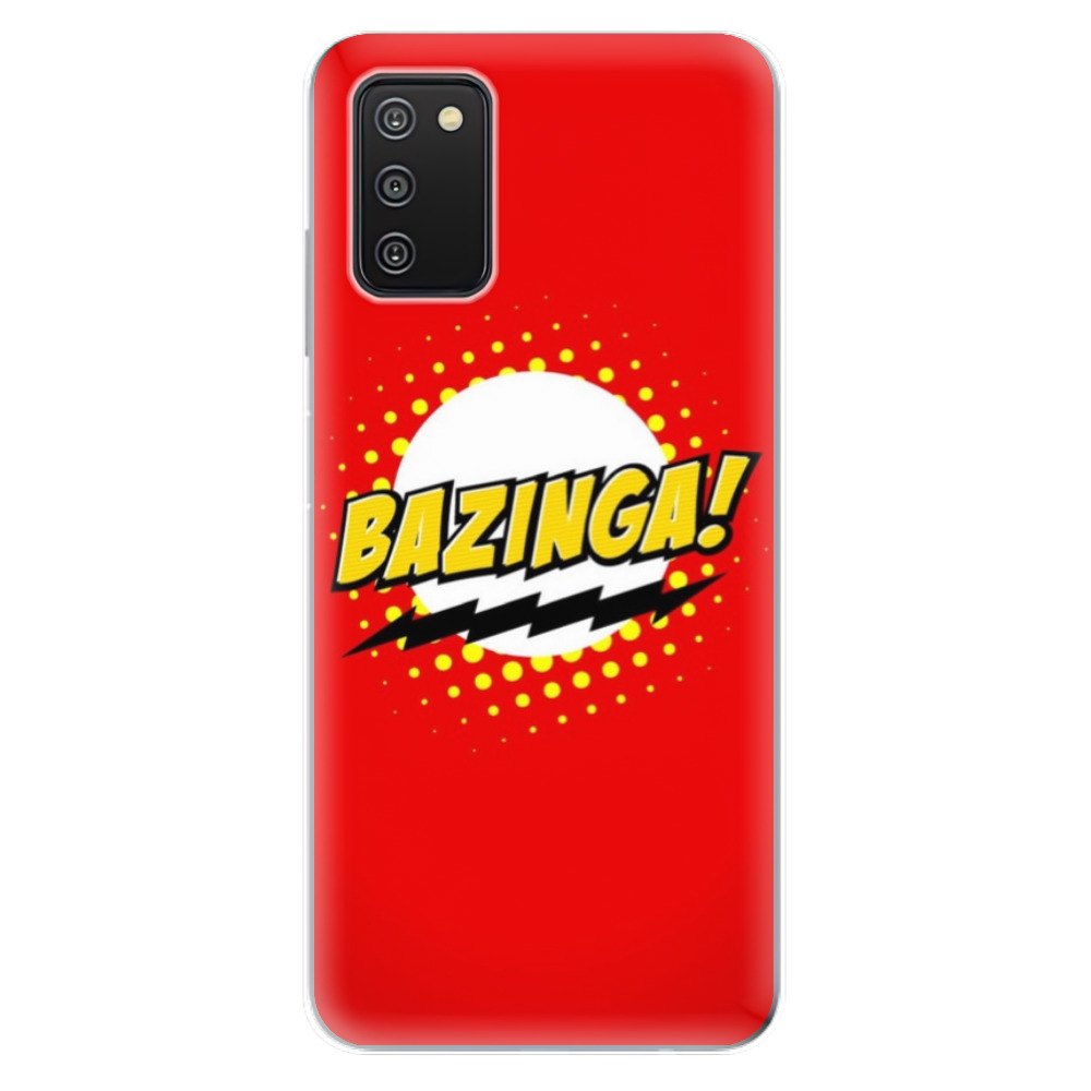 Silikonové odolné pouzdro iSaprio - Bazinga 01 na mobil Samsung Galaxy A03s (Silikonový odolný kryt, obal, pouzdro iSaprio - Bazinga 01 na mobilní telefon Samsung Galaxy A03s)