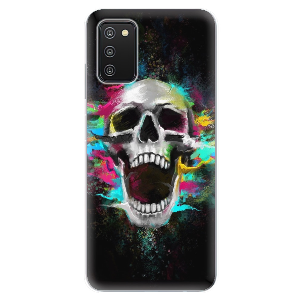 Odolné silikonové pouzdro iSaprio - Skull in Colors - Samsung Galaxy A03s