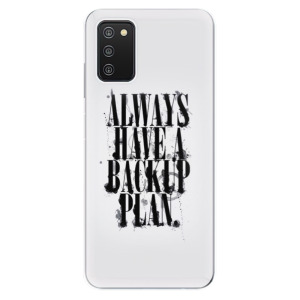 Silikonové odolné pouzdro iSaprio - Backup Plan na mobil Samsung Galaxy A03s