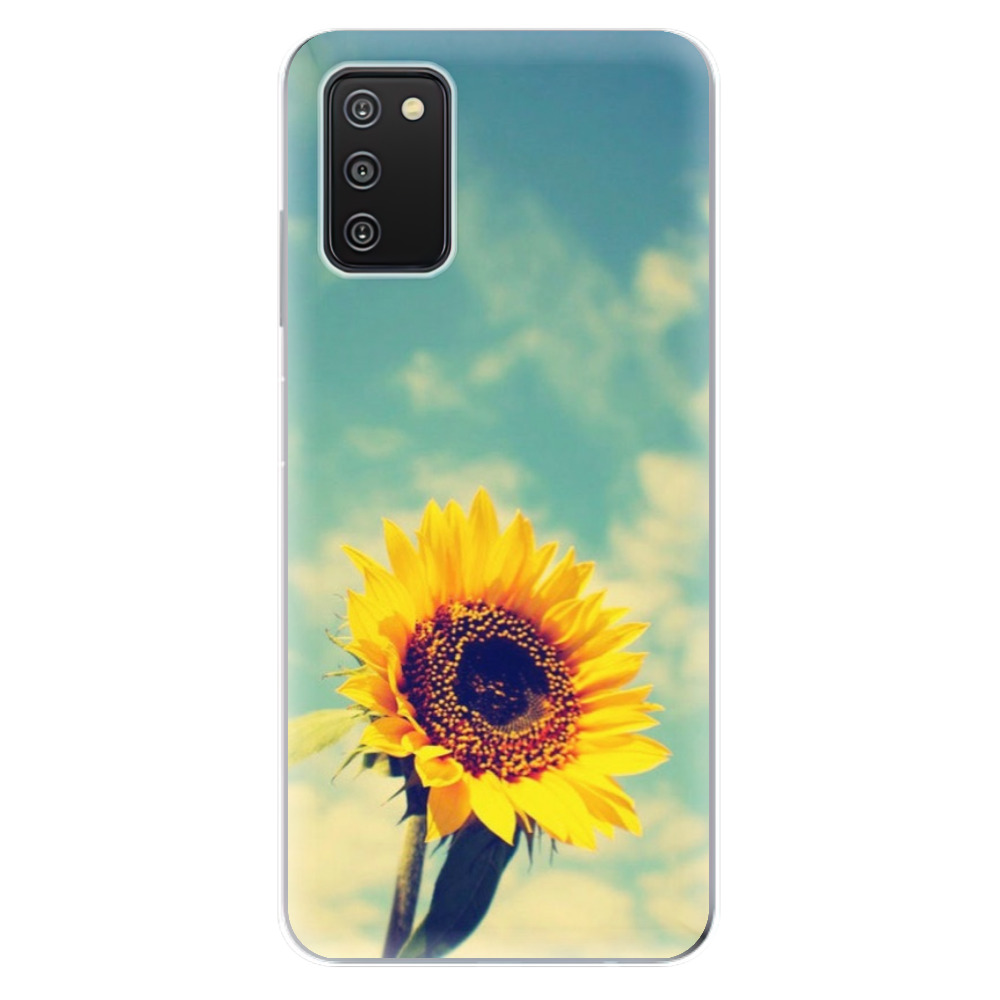 Odolné silikonové pouzdro iSaprio - Sunflower 01 - Samsung Galaxy A03s