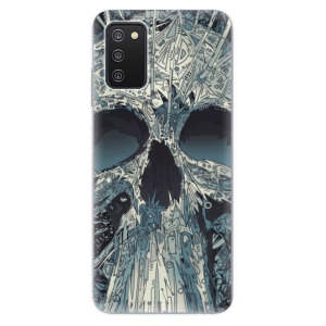 Silikonové odolné pouzdro iSaprio - Abstract Skull na mobil Samsung Galaxy A03s