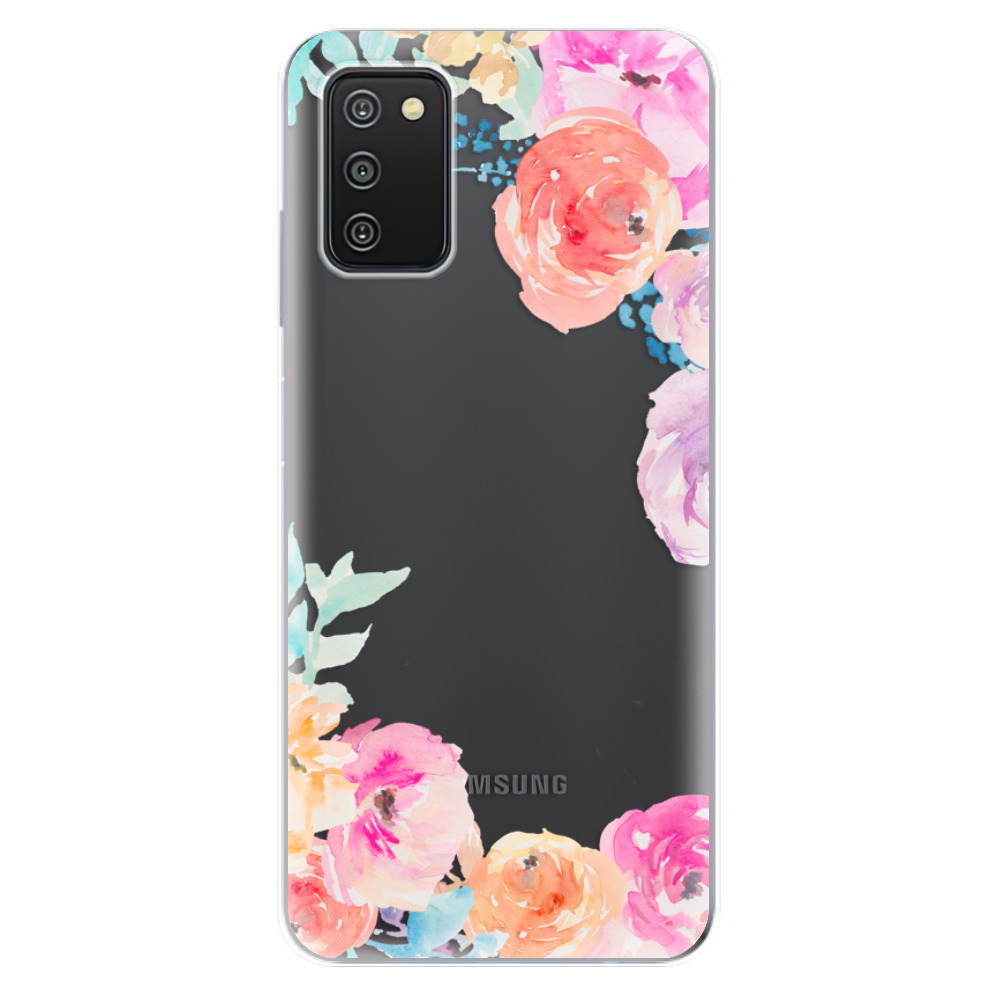Odolné silikonové pouzdro iSaprio - Flower Brush - Samsung Galaxy A03s