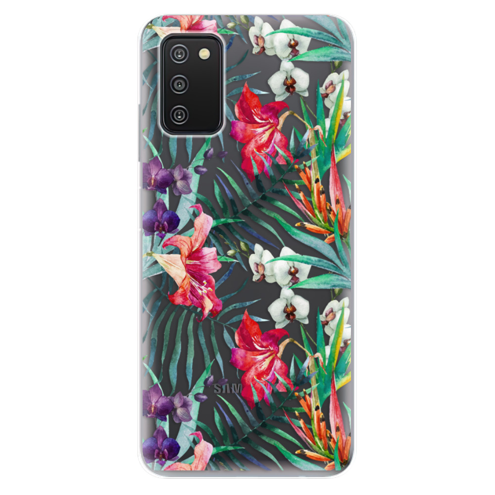 Odolné silikonové pouzdro iSaprio - Flower Pattern 03 - Samsung Galaxy A03s