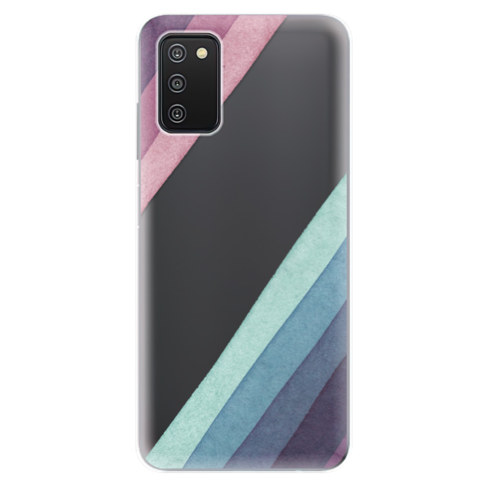 Odolné silikonové pouzdro iSaprio - Glitter Stripes 01 - Samsung Galaxy A03s