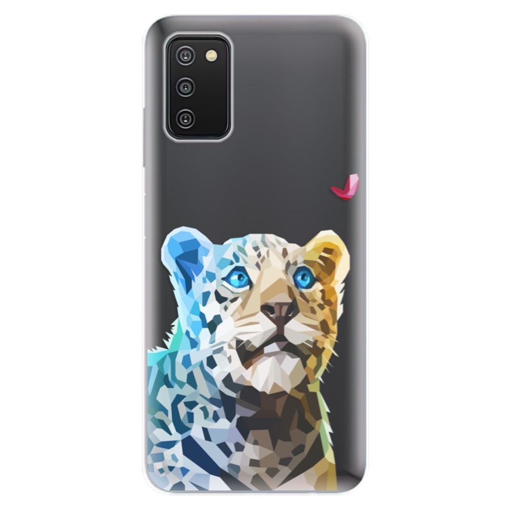 Odolné silikonové pouzdro iSaprio - Leopard With Butterfly - Samsung Galaxy A03s