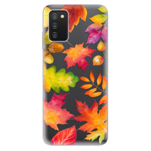 Silikonové odolné pouzdro iSaprio - Autumn Leaves 01 na mobil Samsung Galaxy A03s