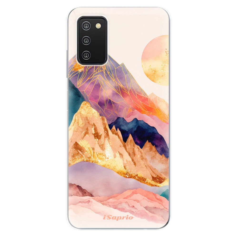 Odolné silikonové pouzdro iSaprio - Abstract Mountains - Samsung Galaxy A03s