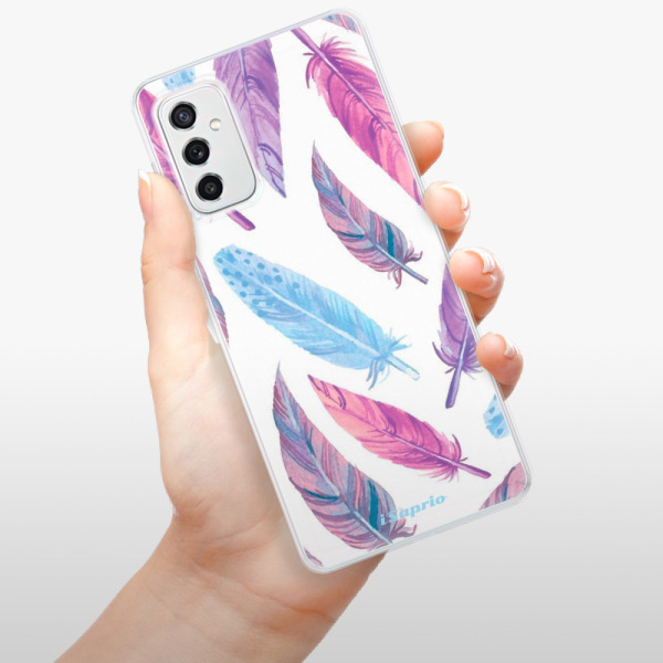 Silikonové pouzdro iSaprio - Samsung Galaxy M52 5G - Feather Pattern 10