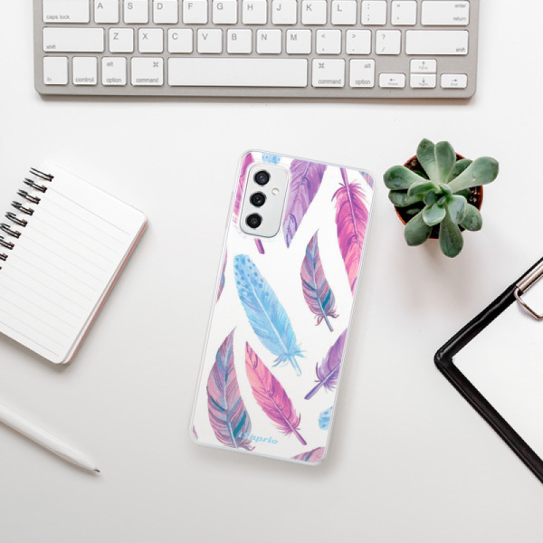Silikonové pouzdro iSaprio - Samsung Galaxy M52 5G - Feather Pattern 10
