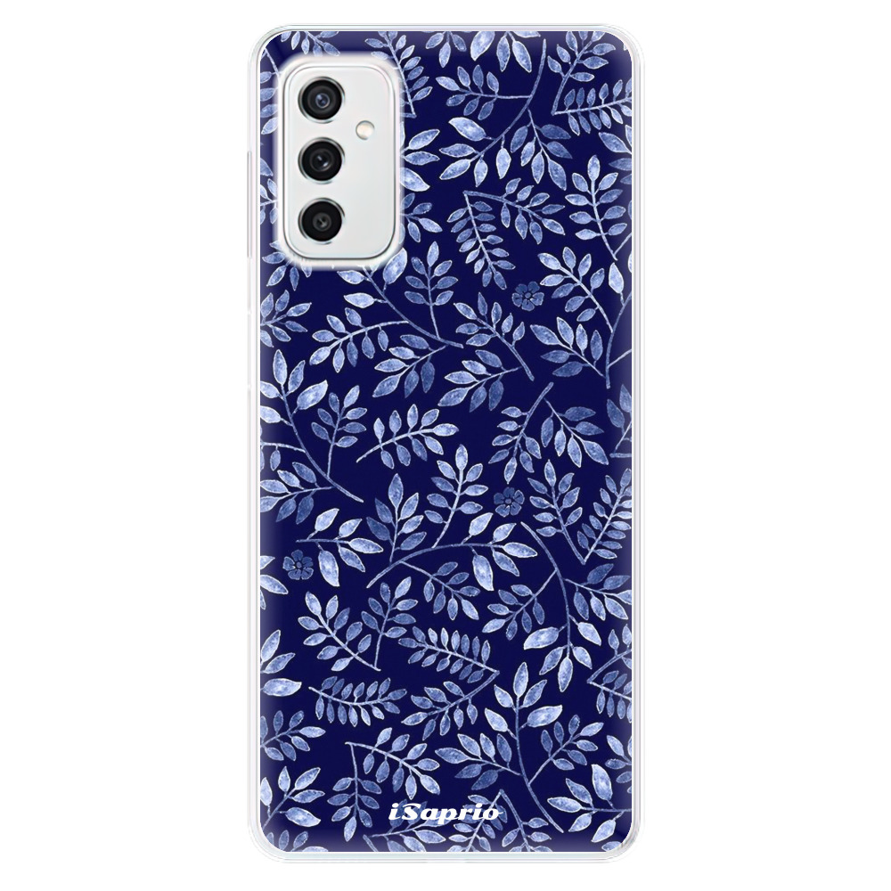 Silikonové odolné pouzdro iSaprio - Blue Leaves 05 na mobil Samsung Galaxy M52 5G (Silikonový odolný kryt, obal, pouzdro iSaprio - Blue Leaves 05 na mobilní telefon Samsung Galaxy M52 5G)