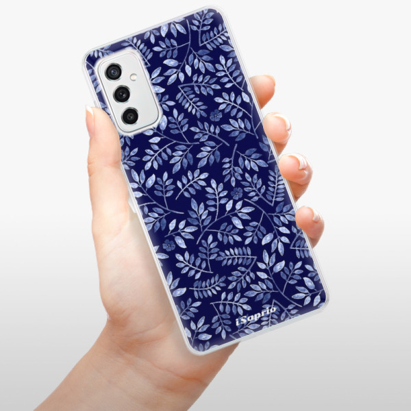 Silikonové pouzdro iSaprio - Samsung Galaxy M52 5G - Blue Leaves 05