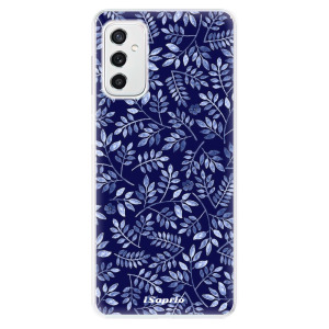 Silikonové odolné pouzdro iSaprio - Blue Leaves 05 na mobil Samsung Galaxy M52 5G