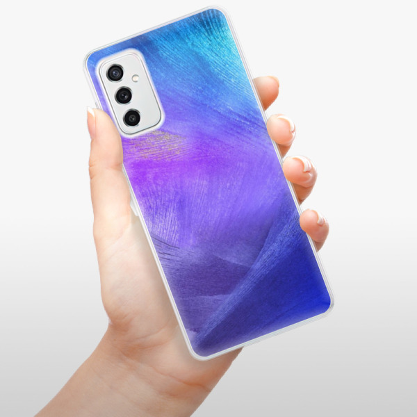 Silikonové pouzdro iSaprio - Samsung Galaxy M52 5G - Purple Feathers