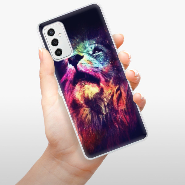 Silikonové pouzdro iSaprio - Samsung Galaxy M52 5G - Lion in Colors