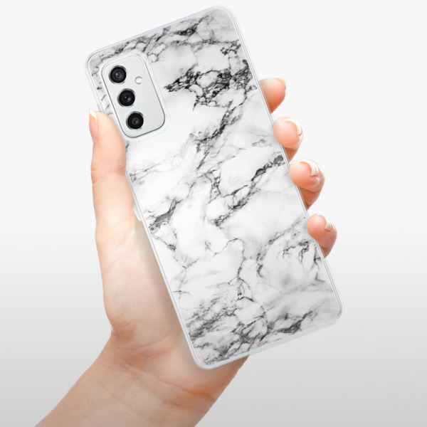 Silikonové pouzdro iSaprio - Samsung Galaxy M52 5G - White Marble 01