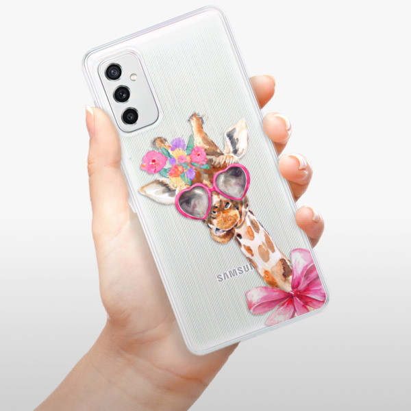 Silikonové pouzdro iSaprio - Samsung Galaxy M52 5G - Lady Giraffe