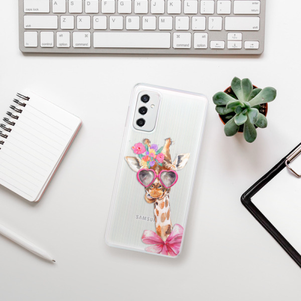 Silikonové pouzdro iSaprio - Samsung Galaxy M52 5G - Lady Giraffe
