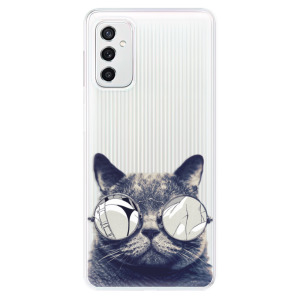 Silikonové pouzdro iSaprio - Samsung Galaxy M52 5G - Crazy Cat 01