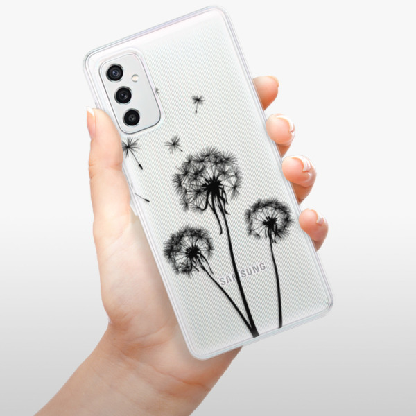 Silikonové pouzdro iSaprio - Samsung Galaxy M52 5G - Three Dandelions black