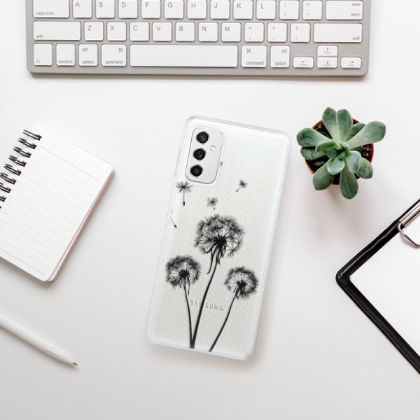 Silikonové pouzdro iSaprio - Samsung Galaxy M52 5G - Three Dandelions black