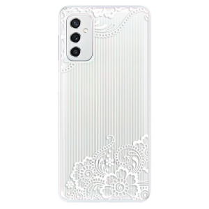 Silikonové pouzdro iSaprio - Samsung Galaxy M52 5G - White Lace 02