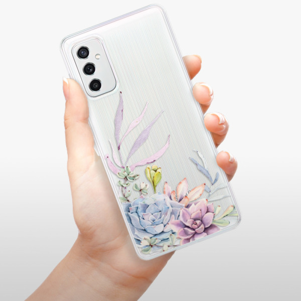 Silikonové pouzdro iSaprio - Samsung Galaxy M52 5G - Succulent 01