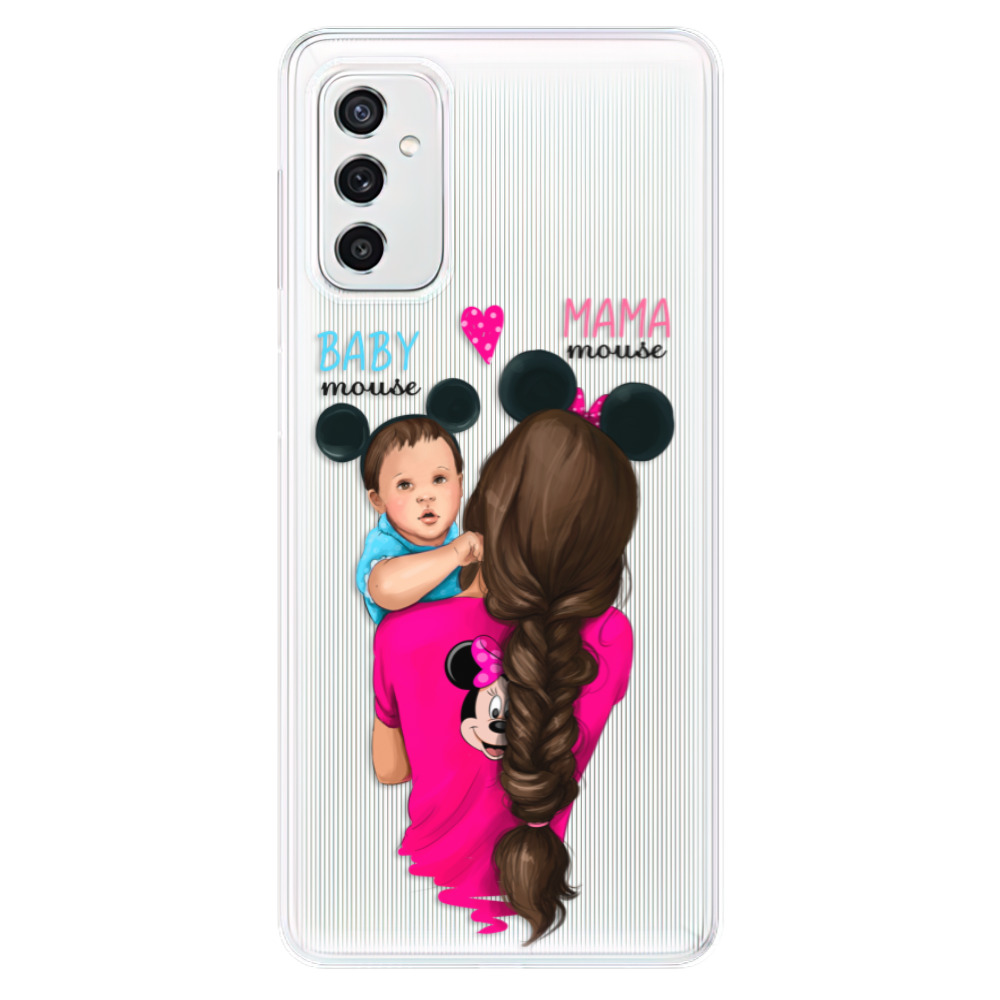 Odolné silikonové pouzdro iSaprio - Mama Mouse Brunette and Boy - Samsung Galaxy M52 5G