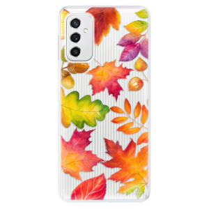 Silikonové odolné pouzdro iSaprio - Autumn Leaves 01 na mobil Samsung Galaxy M52 5G