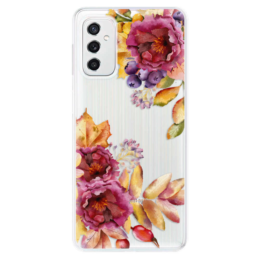 Silikonové odolné pouzdro iSaprio - Fall Flowers na mobil Samsung Galaxy M52 5G (Silikonový odolný kryt, obal, pouzdro iSaprio - Fall Flowers na mobilní telefon Samsung Galaxy M52 5G)