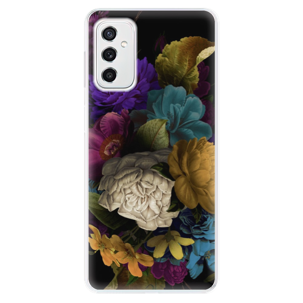 Silikonové odolné pouzdro iSaprio - Dark Flowers na mobil Samsung Galaxy M52 5G (Silikonový odolný kryt, obal, pouzdro iSaprio - Dark Flowers na mobilní telefon Samsung Galaxy M52 5G)
