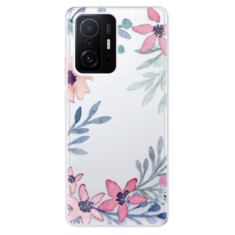 Odolné silikonové pouzdro iSaprio - Leaves and Flowers - Xiaomi 11T / 11T Pro
