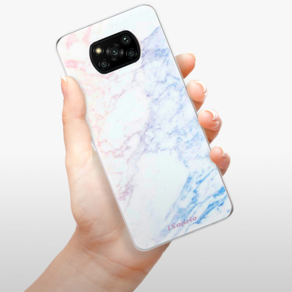 Silikonové pouzdro iSaprio - Xiaomi Poco X3 Pro / Xiaomi Poco X3 NFC - Raibow Marble 10