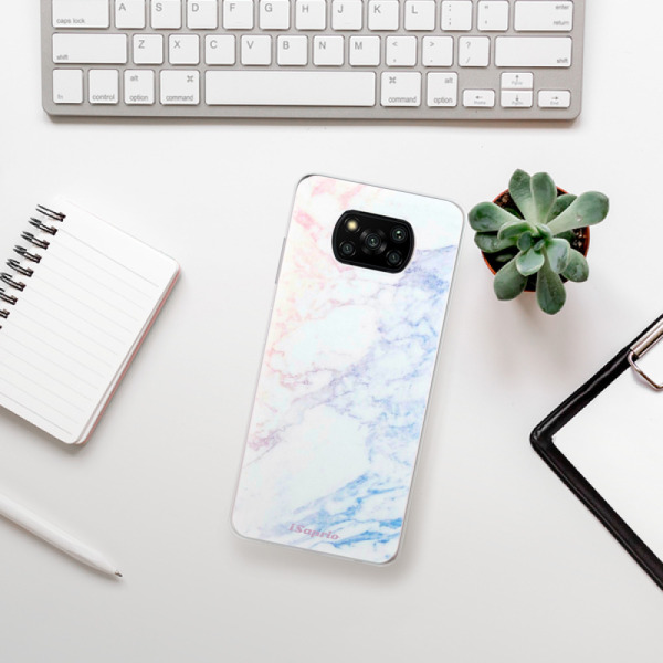 Silikonové pouzdro iSaprio - Xiaomi Poco X3 Pro / Xiaomi Poco X3 NFC - Raibow Marble 10