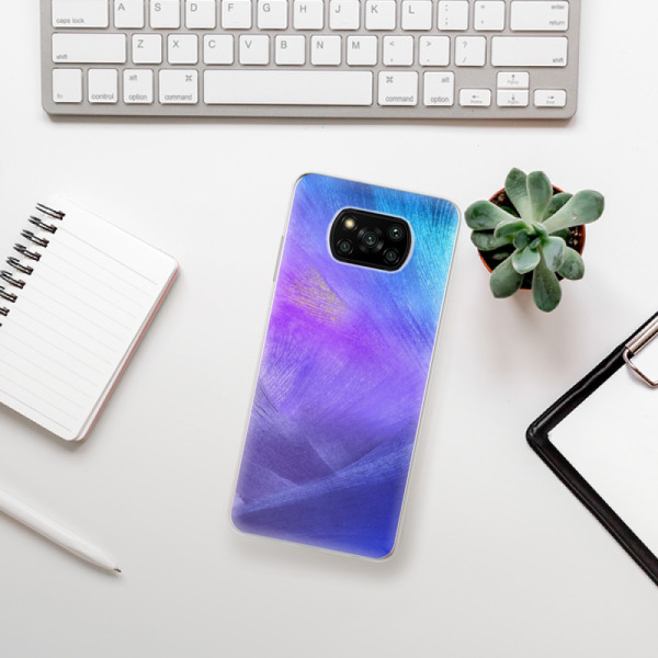 Silikonové pouzdro iSaprio - Xiaomi Poco X3 Pro / Xiaomi Poco X3 NFC - Purple Feathers