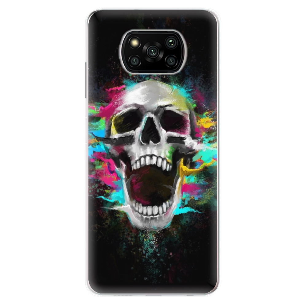 Odolné silikonové pouzdro iSaprio - Skull in Colors - Xiaomi Poco X3 Pro / X3 NFC