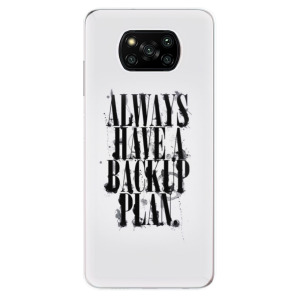 Silikonové odolné pouzdro iSaprio - Backup Plan na mobil Xiaomi Poco X3 Pro / Xiaomi Poco X3 NFC
