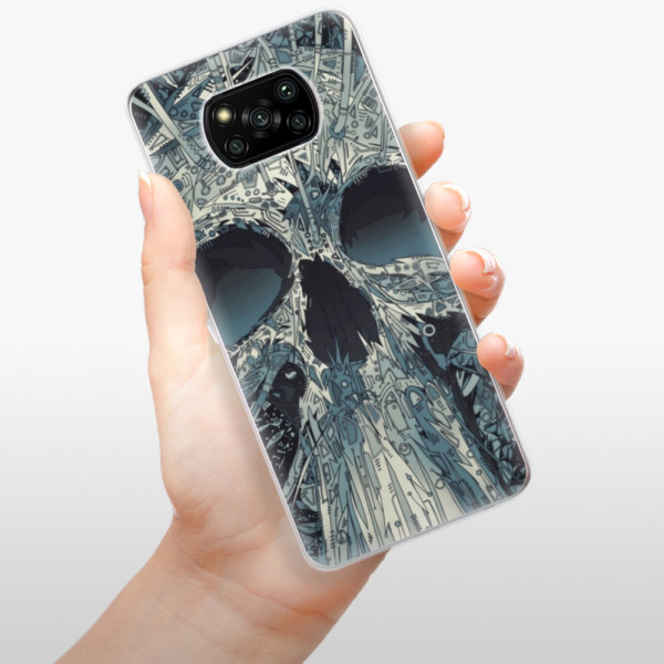 Silikonové pouzdro iSaprio - Xiaomi Poco X3 Pro / Xiaomi Poco X3 NFC - Abstract Skull