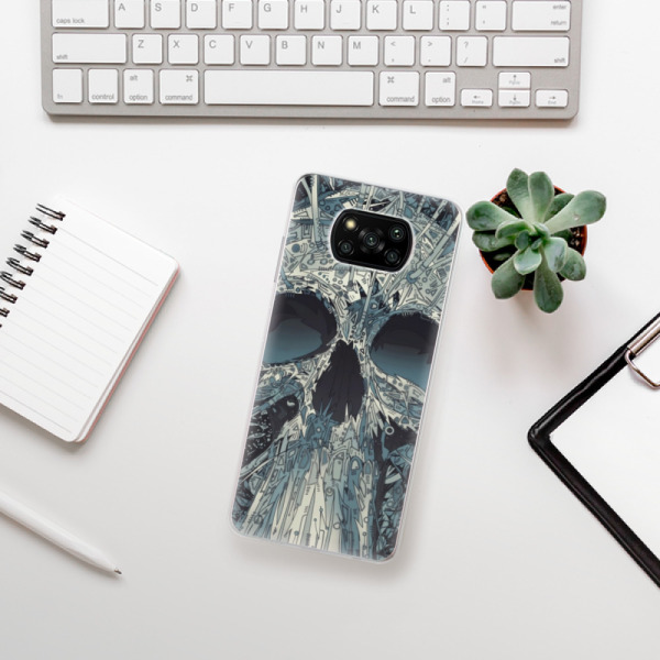 Silikonové pouzdro iSaprio - Xiaomi Poco X3 Pro / Xiaomi Poco X3 NFC - Abstract Skull