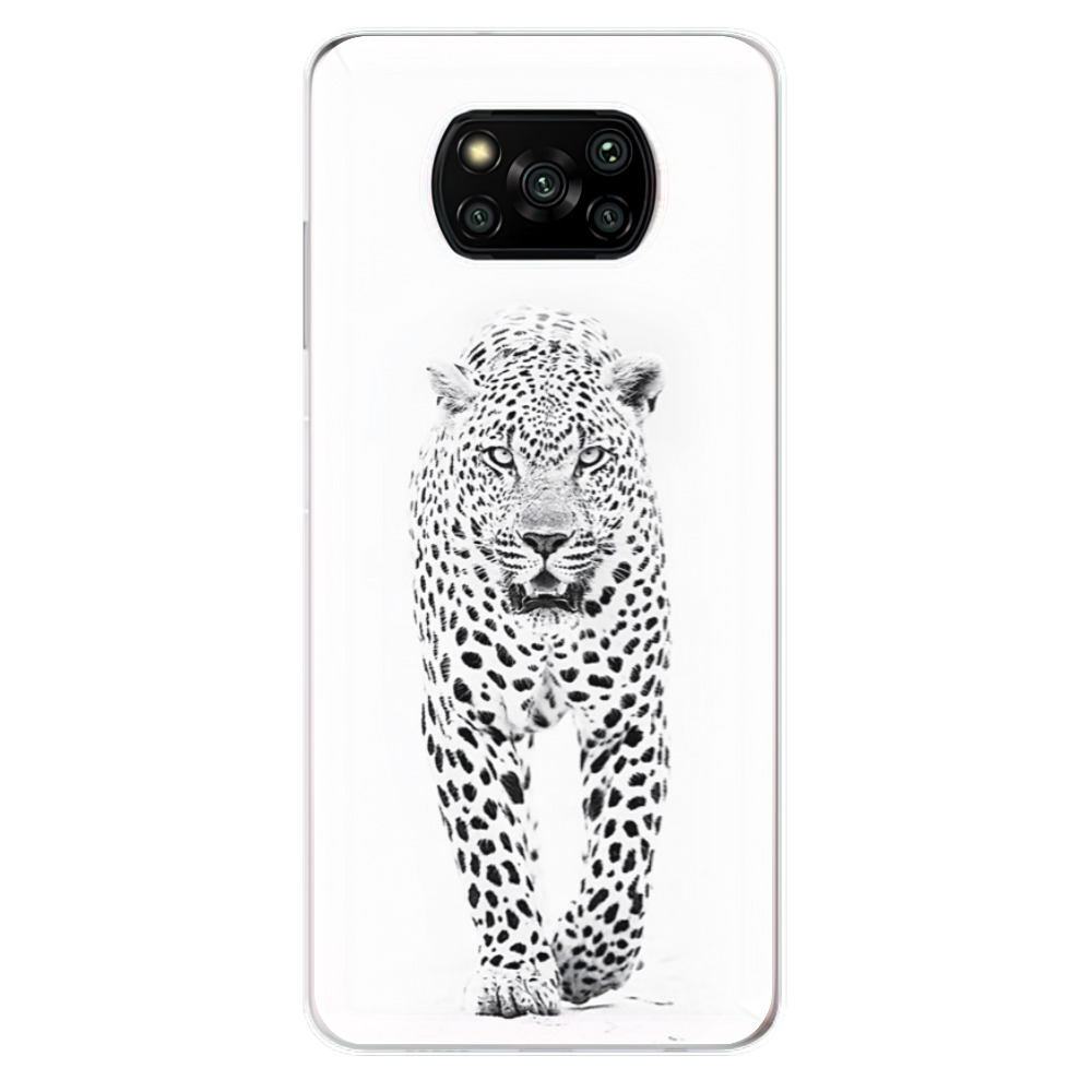 Silikonové odolné pouzdro iSaprio - White Jaguar na mobil Xiaomi Poco X3 Pro / Xiaomi Poco X3 NFC (Silikonový odolný kryt, obal, pouzdro iSaprio - White Jaguar na mobilní telefon Xiaomi Poco X3 Pro / Xiaomi Poco X3 NFC)