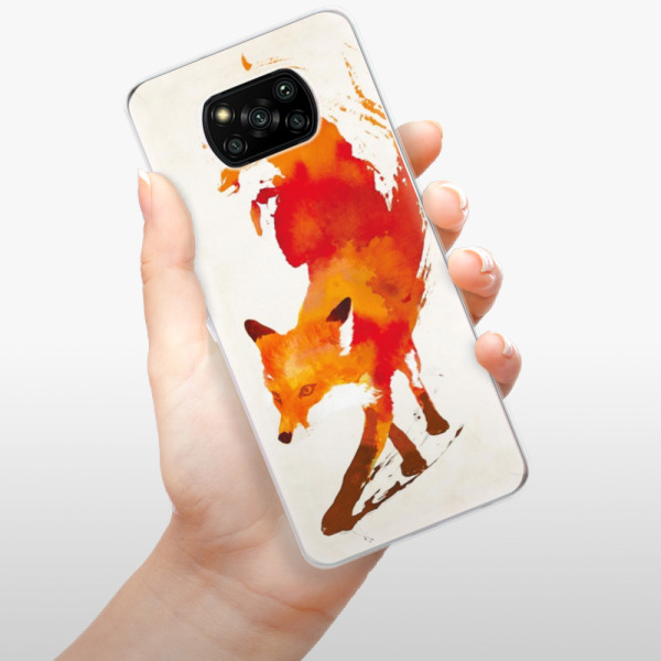 Silikonové pouzdro iSaprio - Xiaomi Poco X3 Pro / Xiaomi Poco X3 NFC - Fast Fox