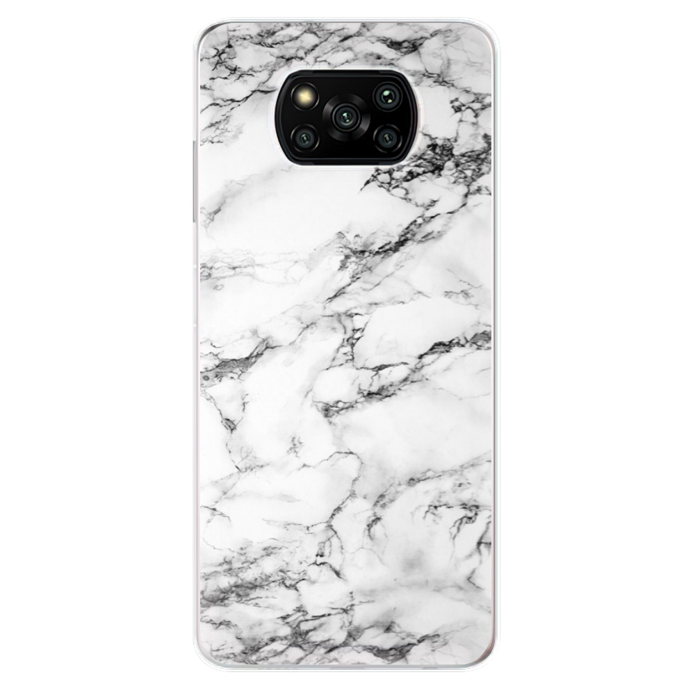 Silikonové odolné pouzdro iSaprio - White Marble 01 na mobil Xiaomi Poco X3 Pro / Xiaomi Poco X3 NFC (Silikonový odolný kryt, obal, pouzdro iSaprio - White Marble 01 na mobilní telefon Xiaomi Poco X3 Pro / Xiaomi Poco X3 NFC)