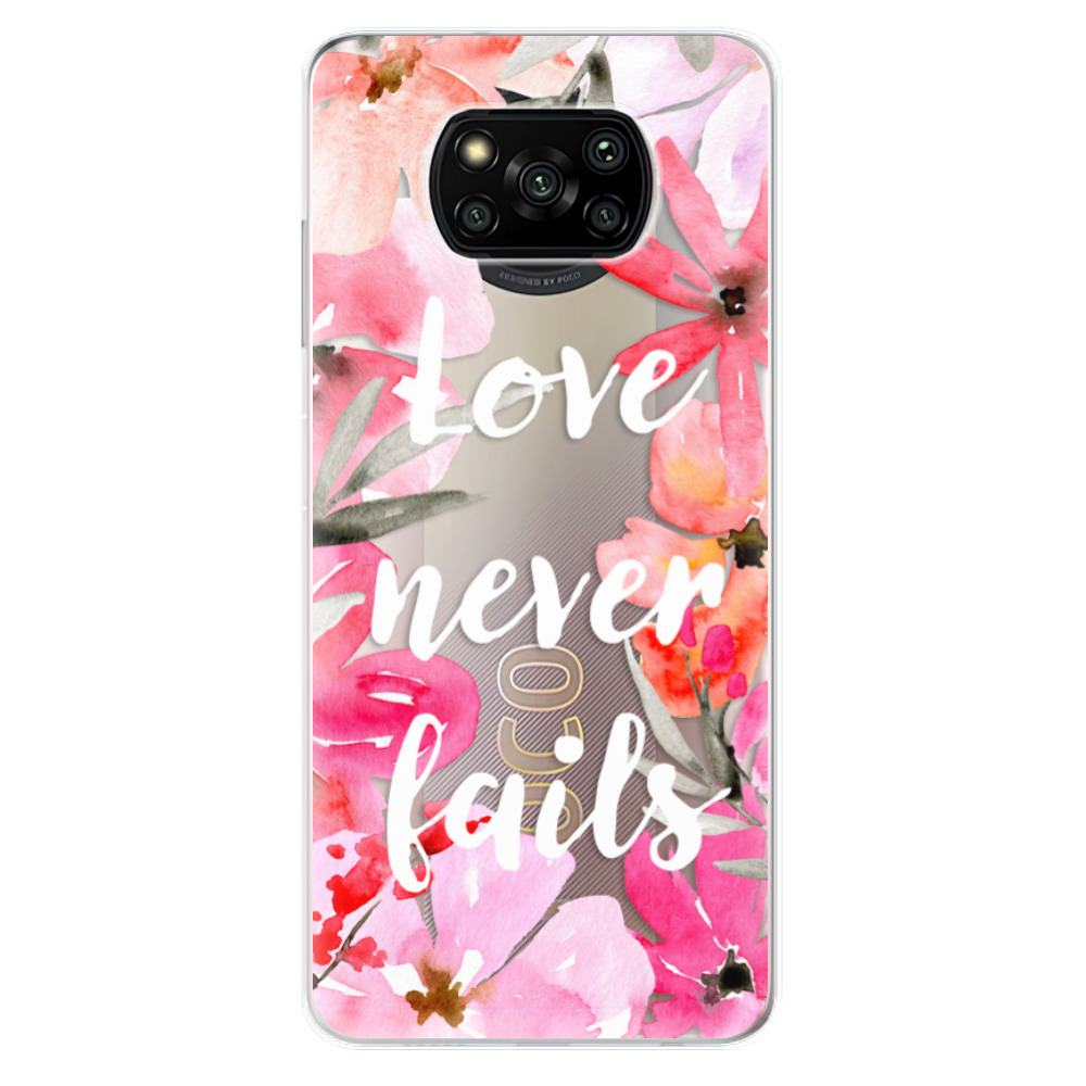 Odolné silikonové pouzdro iSaprio - Love Never Fails - Xiaomi Poco X3 Pro / X3 NFC